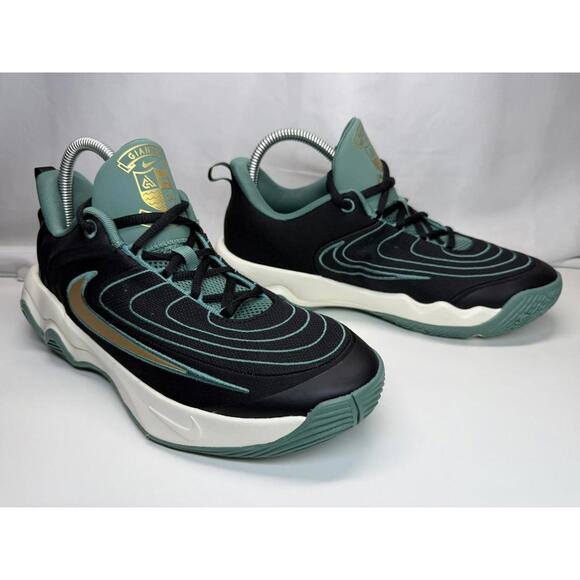 Nike Giannis Basketball Shoes Youth Size 7Y Black Teal Athens Lagos HV9127-001